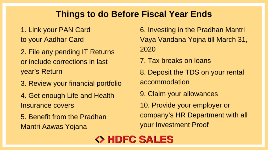 Everything you need to do before the Fiscal year ends